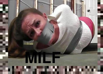 Duct Tape Bound And Gagged Bondage