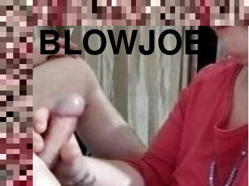 Shy gf blowjob