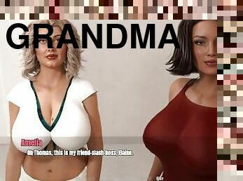 Grandma's House: Two MILFs With Big Tits And A Guy With Huge Cock-Ep62