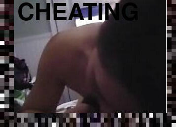 Cheating teen wife sucking bbc while husband is in jail