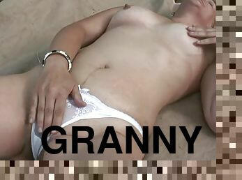 Real Granny gets fucked in the woods - JustHaveSex.com