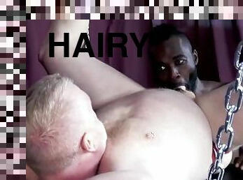 HAIRYANDRAW Black Gay Dante Oxun Barebacked By Rusty Mc Mann