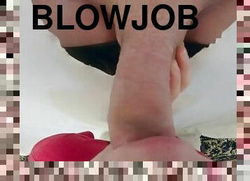 POV Gloryhole Blowjob with Facial