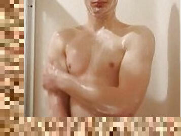 Another Teaser for the profile. Teen Boy in the shower naked and washing his body.