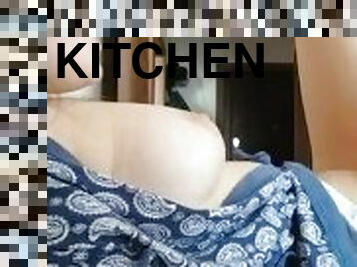 Hard sex. Doggy style. Fucked on the table. Fucked in the kitchen. Sex of young students. Part 2.
