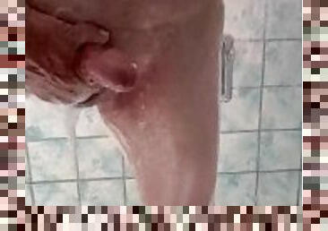 Early morning Jackoff session in the shower