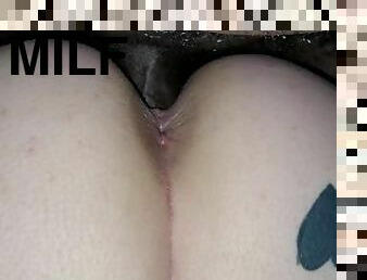 Thick Tatted White Milf Takes Daddys Dick & Cums multiple times with multiple Creampies