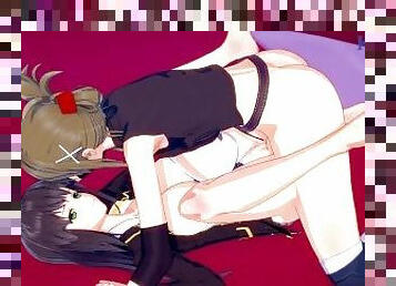 Setsuko Ohara and Chitose Kisaragi have intense futanari sex - Super Robot Wars Z & V Hentai
