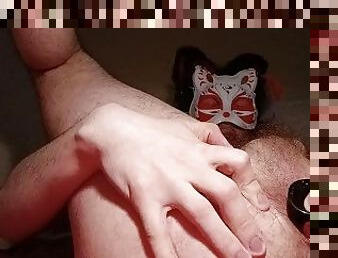 Furry amateur teen can't stop fingering his sissy hole