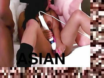 3 Hung Guys Gang Bang Big Titty Asian With Bukkake Finale! 6 Min With Maxine X