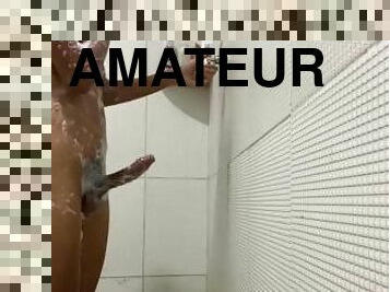baignade, masturbation, amateur, branlette, brésil, première-fois, parfait, douche, solo