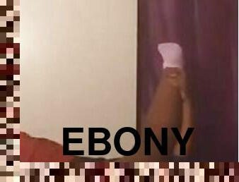 Ebony playing with herself
