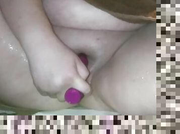 Asian BBW Takes Shower and Masturbates With Vibrator