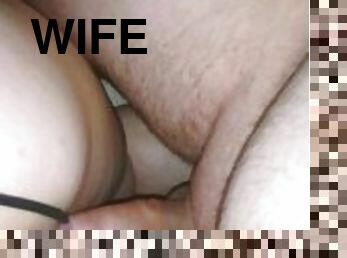 Snuck into the neighbours to fuck his wife while he works
