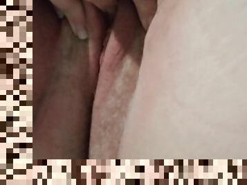 clitóris, masturbação, cona-pussy, amador, bbw, sozinho