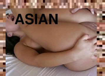 Great Beaty Asia Brunette Pornstar Asa Akira Asian Babe with Mr Pete Internal Pussy Creampie, T2