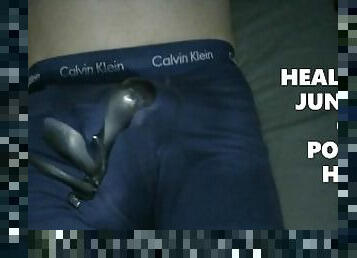 Hands Free Double Cumshot In Underwear Calvin Klein WET DREAM