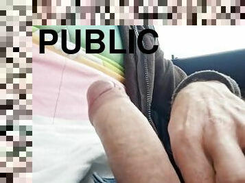Risky Public car masturbation - Almost got caught