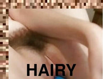 Slutty Brunette Fucking Her Hairy Pussy Hard