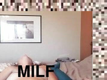 MILF teases and then squirts