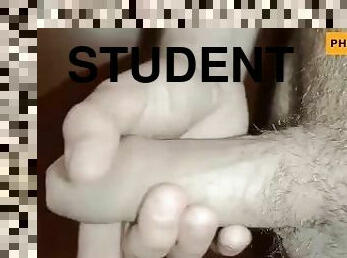 Young shaved dick gets jerked off until cum