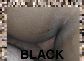 Black teen get fucked on bed (ass shots)