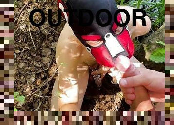 Outdoor Chastity Fag Humiliation