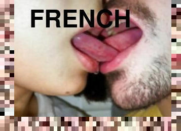 лесбийки, френски, целувки, приятелка, сладурана, фетиш