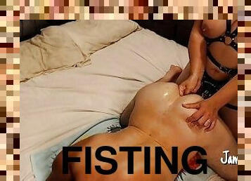 fisting, amateur, anal, couple, cuir