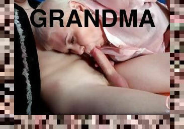 Grandma Getting Glaze! Almost Bald Granny Willa Creampied By A Lucky Younger Dude!