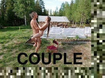 Couple making love in the garden - RosenlundX - 4K