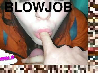 Blowjob From An Ex-girlfriend In The Entrance Of Her Husband