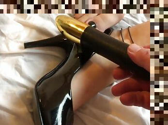 High Heels Fetish Play On Bed