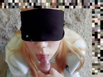Cheated Silly Step Sister In Blindfolded Game But I Think She Liked It