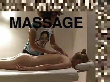 Linda Blonde - Teen Having A Naked Body Massage