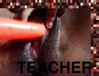 Desi Beautiful Teacher teaching Sex Lessons online