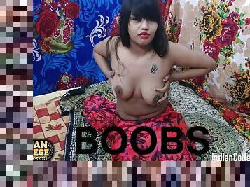 Desi Big Boobs College Amateur Alia Advani Erotic Indian Strip Show In Sari - Full Hindi Style