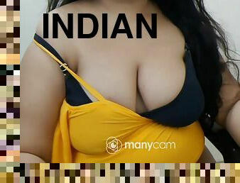 Indian Girl Captured On Camera Playing With Her Boobs.. While Work From Home
