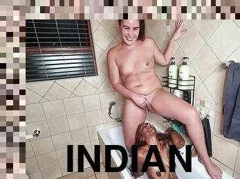 Giving An Indian Girl A Golden Shower In The Bathtub Face Piss Human Toilet