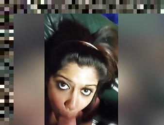 Today Exclusive- Super Hot Look Nri Girl Gives Nice Blowjob To Lover