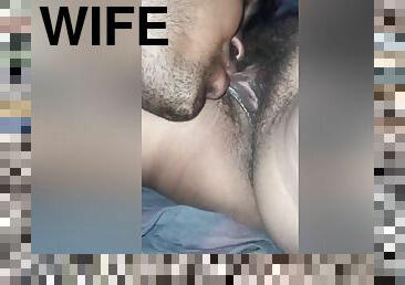 Today Exclusive- Hubby Licking Wife Pussy