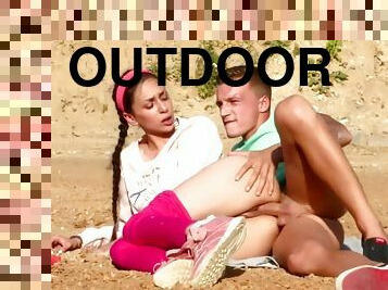 Ashley Ocean In Teens Get Hardcore Outdoors 1