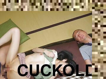 Secretly Playing Tricks in the Kotatsu. Boyfriends Friend Cuckolds Me for Some Seriously Rough Sex! -4