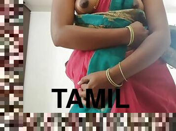 Swetha Desi tamil wife saree strip show