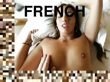 Beautiful brunette I met on a trip to France and fucks
