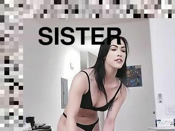 Horny sister in quarantine begs to fuck her step sister te
