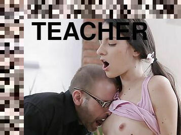 Rita & her old teacher have oral caressing & hard fuck before exam