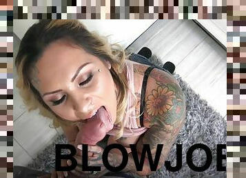 POV sex with hot tattooed cousin Abbi Roads