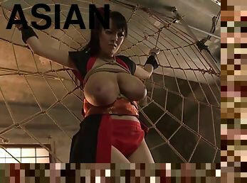 Asian giant tits teen as dangerously sexy assassin