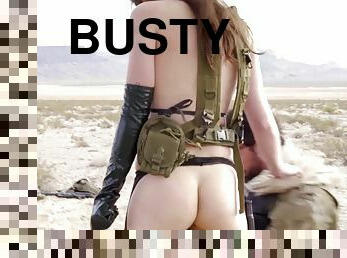 Post-apocalyptic military anal sex with Casey Calvert & Charles Dera